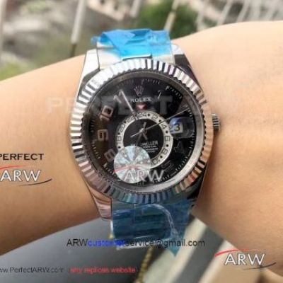 Perfect Replica Rolex Sky-dweller Stainless Steel Mens Watches 40mm